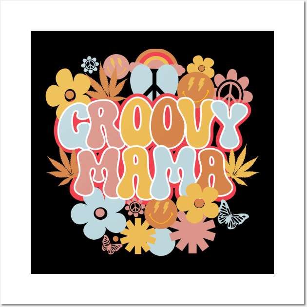 Groovy Mama Shirt, Hippie Mama Wall Art by mcoshop